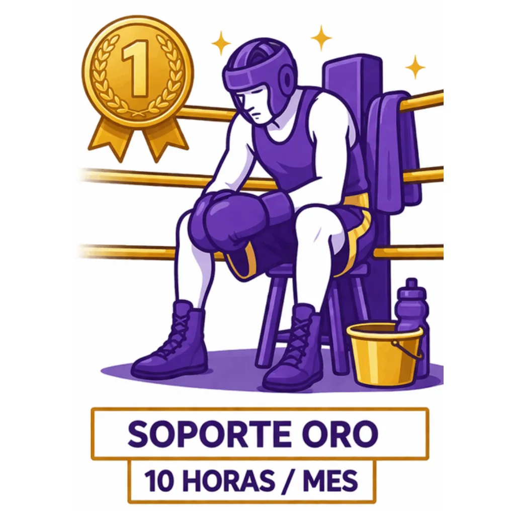 [ORO10H] Soporte Oro 10 horas al mes